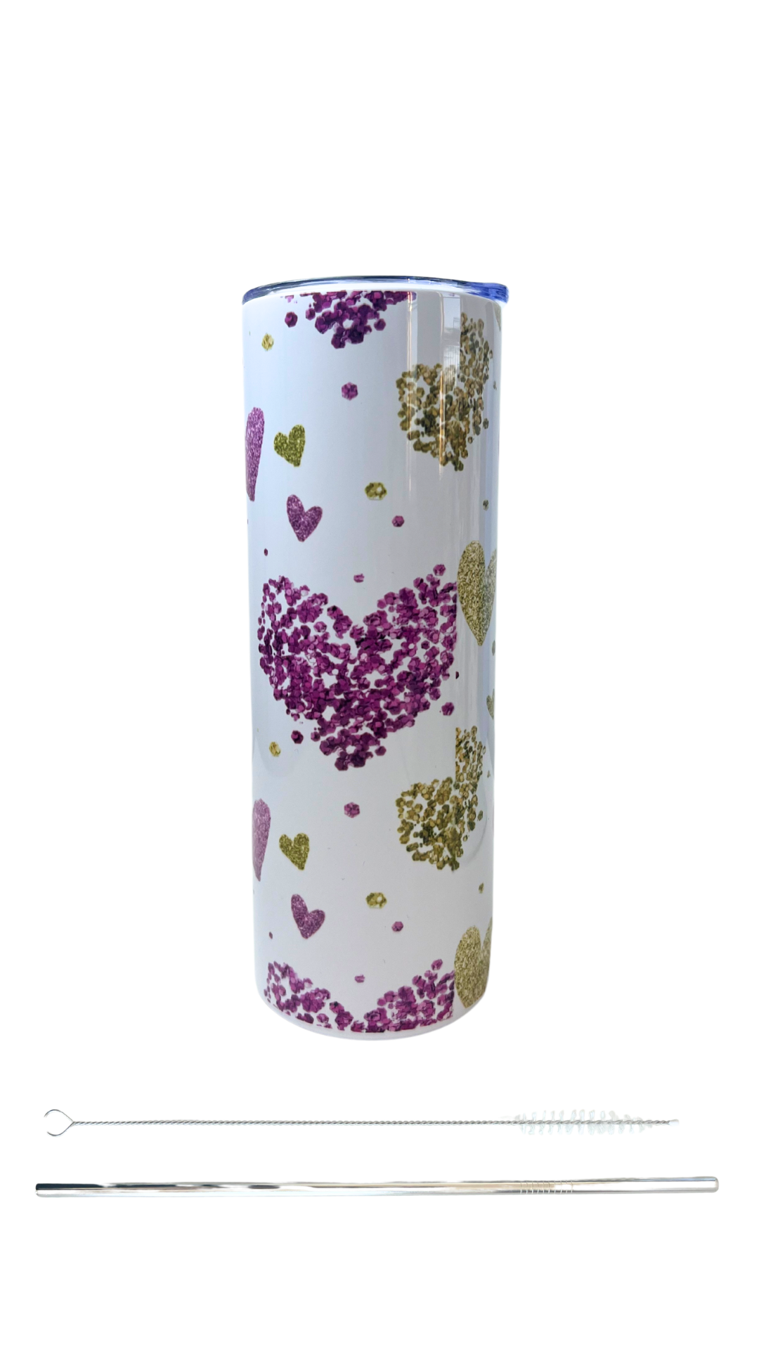 Vaso delgado de 20 oz "Novios"