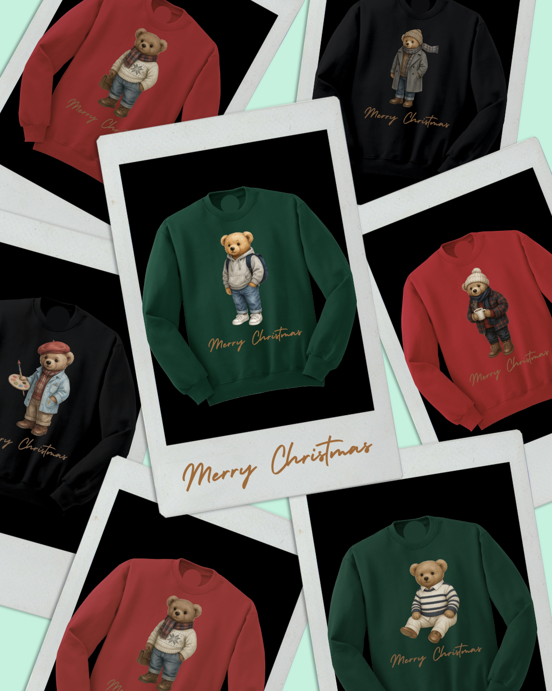Christmas TEDDY BEAR Sweatshirts