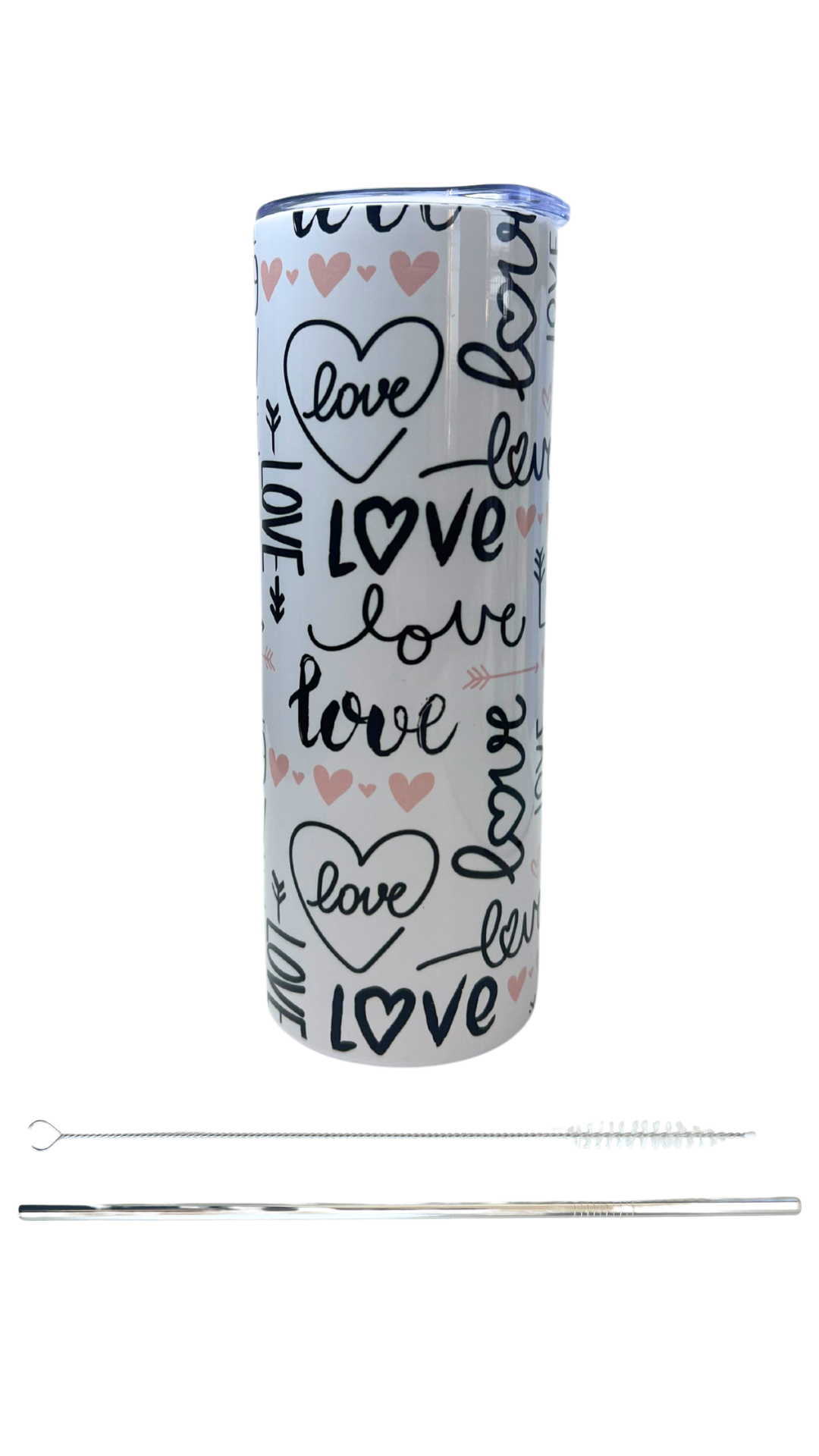 20oz Skinny Tumbler - Love