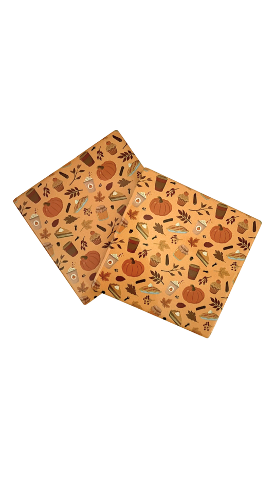 2PK Autumn Square Coasters