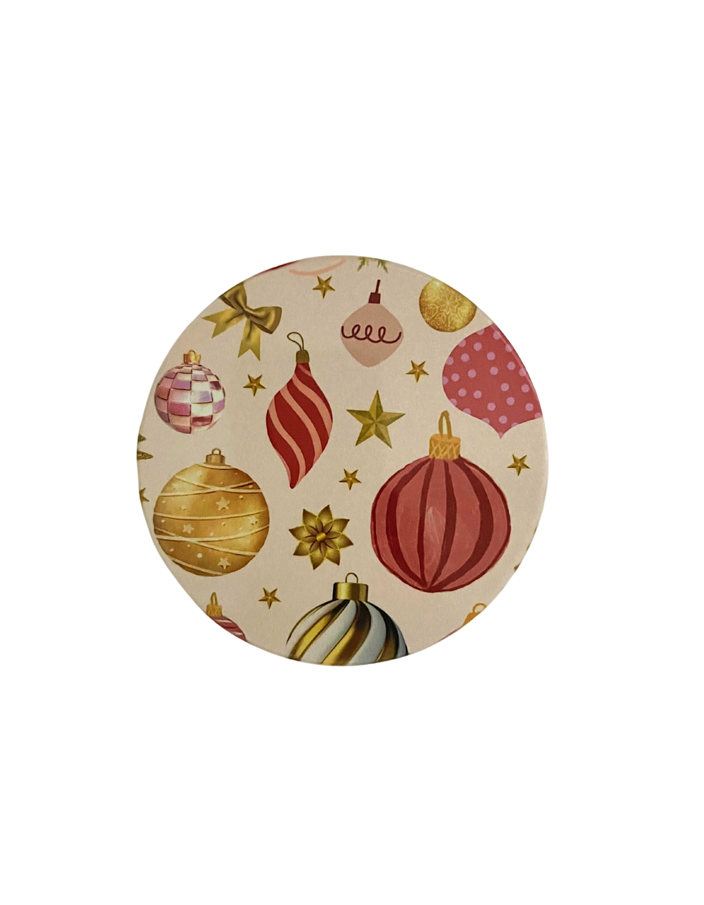 Christmas round coasters 4PK