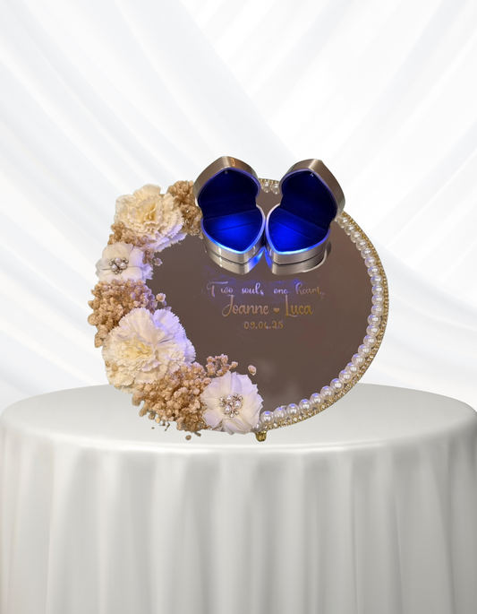 Personalized Hand-Painted Ring Tray 12"