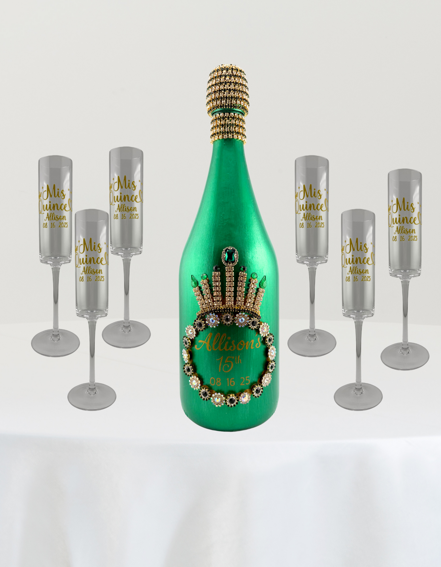 Custom Champagne Flute Glass  6.5 oz 🥂