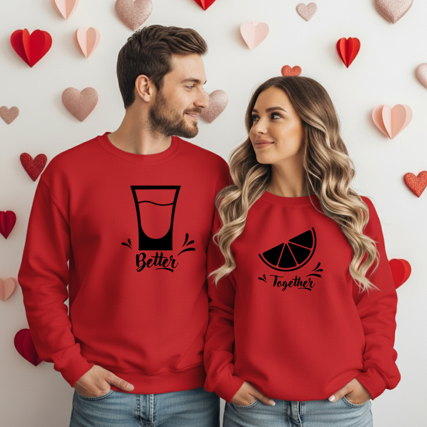 Matching Couples Sweatshirts 2pc.