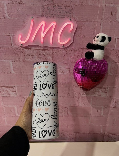 Heart and Love 20oz Stainless Steel Tumbler